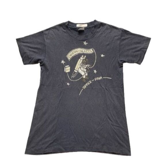 VTG Astronaut Shirt‎ Youth Large Mirman School Space Fair Single Stitch 80s Boys - Picture 1 of 8